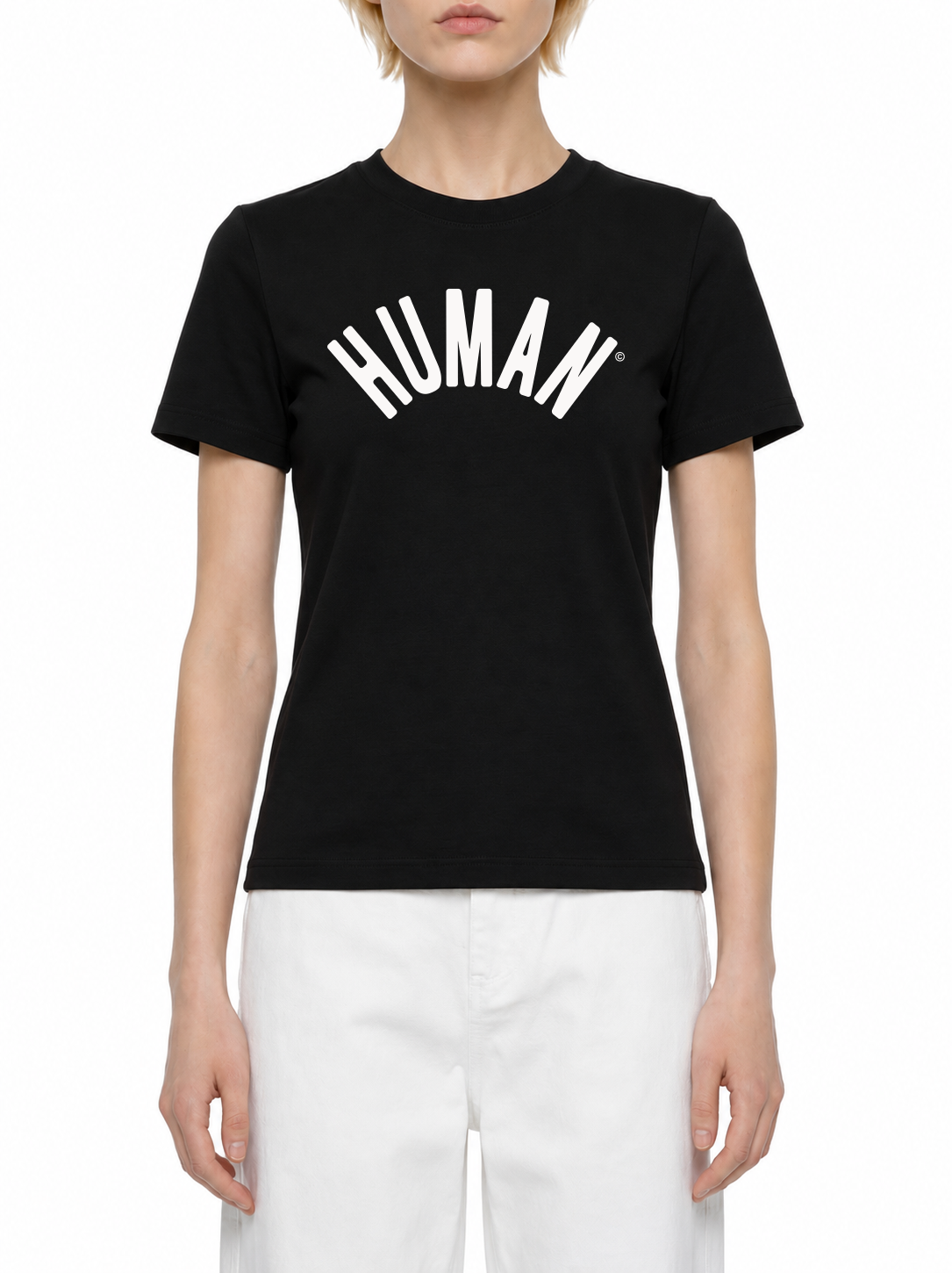 HUMAN shirt for women — black