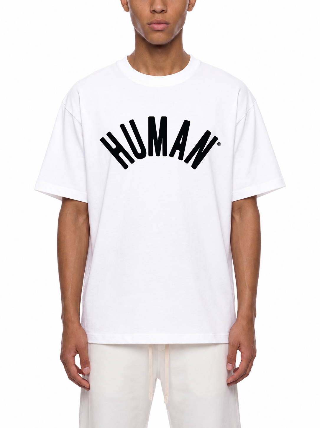 HUMAN shirt for men — white